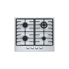 Built-in gas hob 590mm stainless steel 4 burners EMALL #EGH-S4038