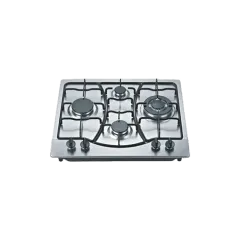 Built-in gas hob 590mm stainless steel 4 burners EMALL #EGH-S4004