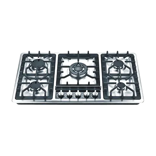 Built-in gas hob 860mm stainless steel 5 burners EMALL #EGH-S5027