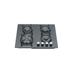 Built-in gas hob 600mm tempered glass 4 burners EMALL #EGH-G4006
