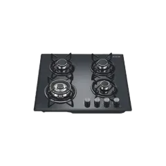 Built-in gas hob 600mm tempered glass 4 burners EMALL #EGH-G4006C
