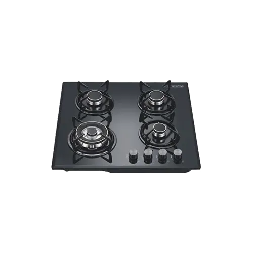 Built-in gas hob 600mm tempered glass 4 burners EMALL #EGH-G4006C