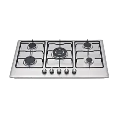 Built-in gas hob 860mm stainless steel 5 burners EMALL #EGH-S5084