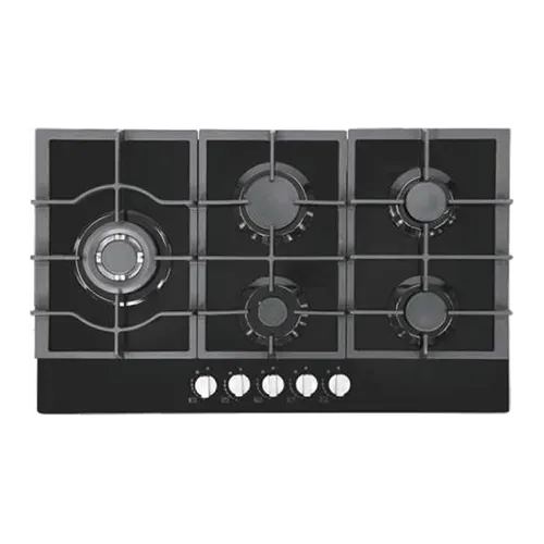 Built-in gas hob 900mm tempered glass 5 burners EMALL #EGH-G5092