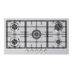 Built-in gas hob 900mm stainless steel 5 burners EMALL #EGH-S5115