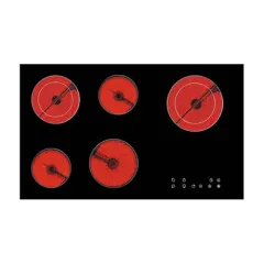 Built-in ceramic hob 5 heaters EMALL #ECH-CD5002