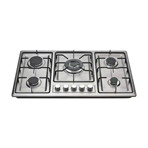 Built-in gas hob 860mm stainless steel 5 burners EMALL #EGH-S5014E