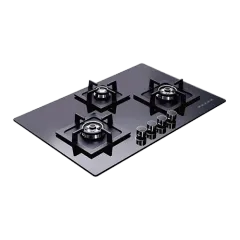 Built-in gas hob 900mm tempered glass 3 burners EMALL #EGH-G3012