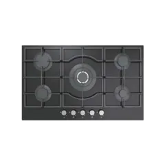 Built-in gas hob 760mm tempered glass 5 burners EMALL #EGH-G76-508