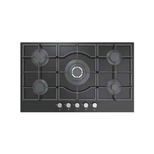 Built-in gas hob 760mm tempered glass 5 burners EMALL #EGH-G76-508