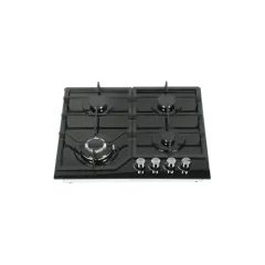 Built-in gas hob 600mm tempered glass 4 burners EMALL #EGH-G4032