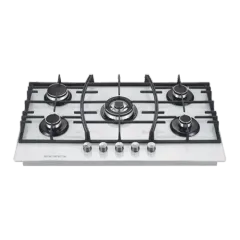 Built-in gas hob 900mm tempered glass 5 burners EMALL #EGH-G5085CW