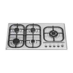 Built-in gas hob 860mm stainless steel 5 burners EMALL #EGH-S5132