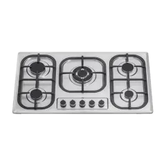 Built-in gas hob 860mm stainless steel 5 burners EMALL #EGH-S5131