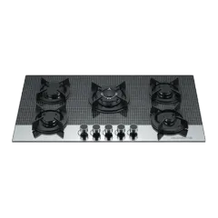 Built-in gas hob 900mm tempered glass 5 burners EMALL #EGH-G5002