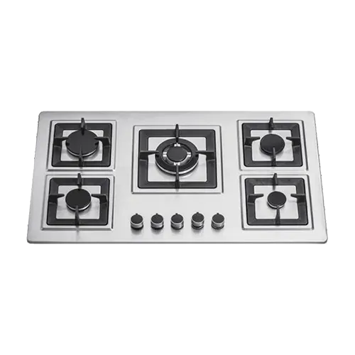 Built-in gas hob 860mm stainless steel 5 burners EMALL #EGH-S5136