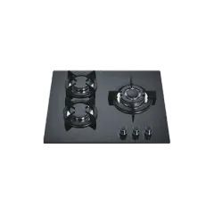 Built-in gas hob 600mm tempered glass 3 burners EMALL #EGH-G3003