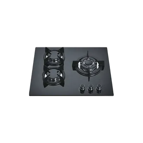Built-in gas hob 600mm tempered glass 3 burners EMALL #EGH-G3003
