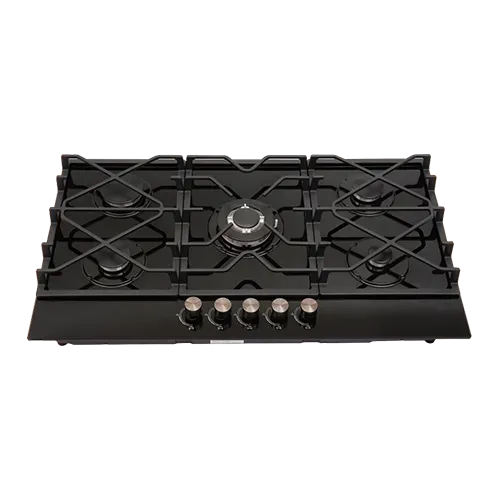 Built-in gas hob 900mm tempered glass 5 burners EMALL #EGH-G5093