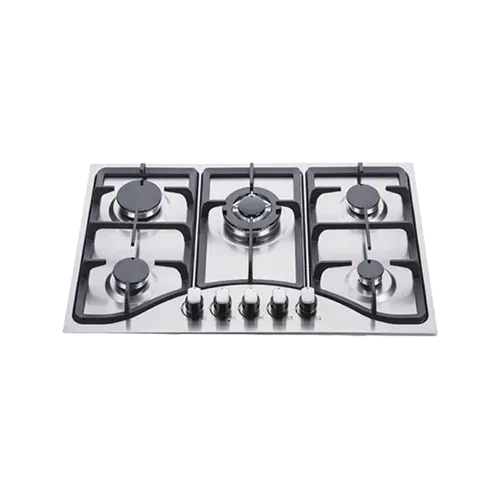 Built-in gas hob 760mm stainless steel 5 burners EMALL #EGH-S76-504