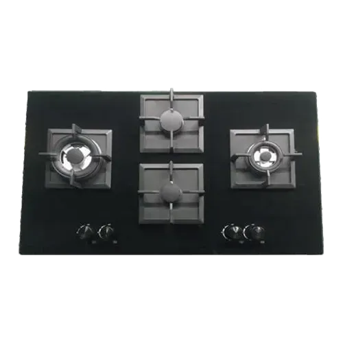 Built-in gas hob 900mm tempered glass 4 burners EMALL #EGH-G4039