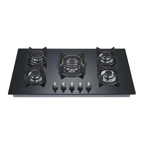 Built-in gas hob 900mm tempered glass 5 burners EMALL #EGH-G5053C