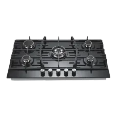 Built-in gas hob 900mm tempered glass 5 burners EMALL #EGH-G5085C