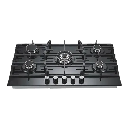 Built-in gas hob 900mm tempered glass 5 burners EMALL #EGH-G5085C