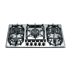 Built-in gas hob 860mm stainless steel 5 burners EMALL #EGH-S5107