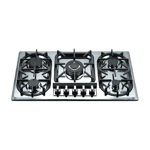 Built-in gas hob 860mm stainless steel 5 burners EMALL #EGH-S5107