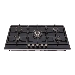 Built-in gas hob 900mm tempered glass 5 burners EMALL #EGH-G5068C