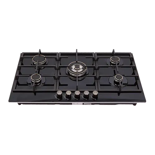 Built-in gas hob 900mm tempered glass 5 burners EMALL #EGH-G5068C