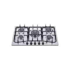 Built-in gas hob 680mm stainless steel 5 burners EMALL #EGH-S68-503