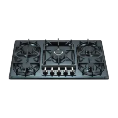 Built-in gas hob 860mm stainless steel 5 burners EMALL #EGH-S5107B