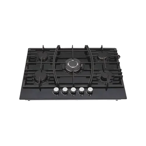Built-in gas hob 760mm tempered glass 5 burners EMALL #EGH-G76-507