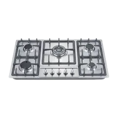Built-in gas hob 860mm stainless steel 5 burners EMALL #EGH-S5139