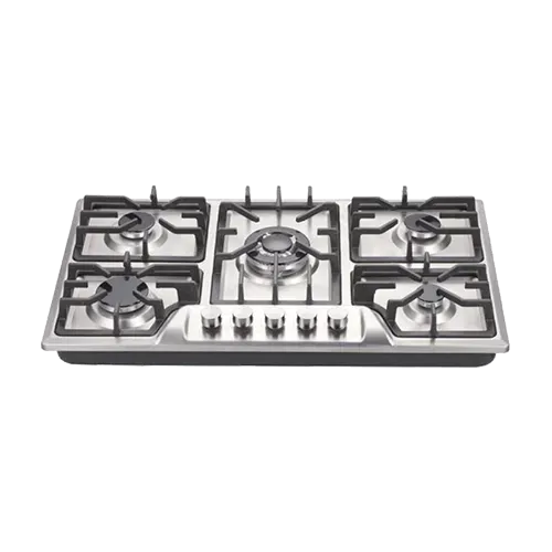 Built-in gas hob 860mm stainless steel 5 burners EMALL #EGH-S5138
