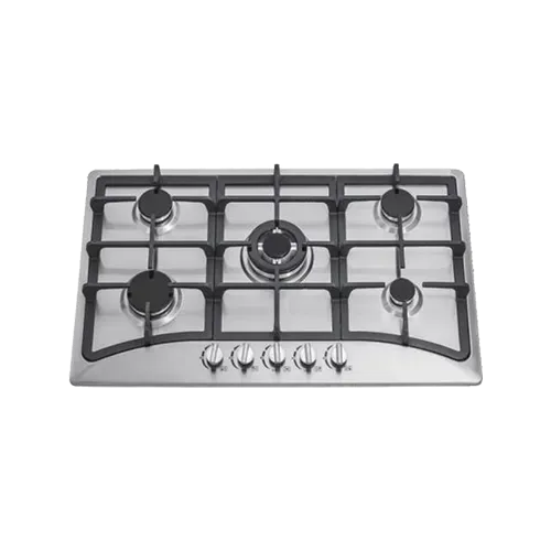 Built-in gas hob 760mm stainless steel 5 burners EMALL #EGH-S76-503