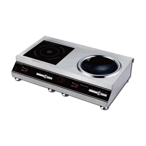 Commercial induction hob 5+5kW 2 heaters EMALL #ECIC-IC2004