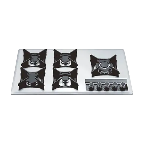 Built-in gas hob 860mm stainless steel 5 burners EMALL #EGH-S5077