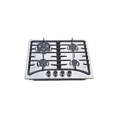 Built-in gas hob 590mm stainless steel 4 burners EMALL #EGH-S4001