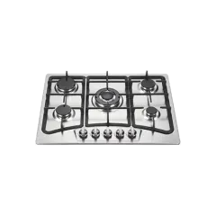 Built-in gas hob 680mm stainless steel 5 burners EMALL #EGH-S68-501