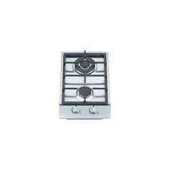 Built-in gas hob 310mm stainless steel 2 burners EMALL #EGH-S2001