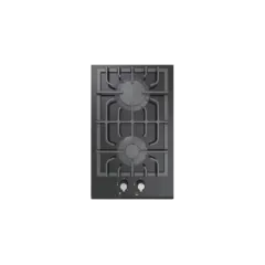 Built-in gas hob 320mm tempered glass 2 burners EMALL #EGH-G2007