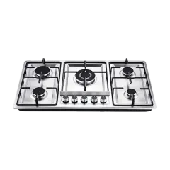 Built-in gas hob 860mm stainless steel 5 burners EMALL #EGH-S5149
