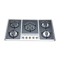 Built-in gas hob 860mm stainless steel 5 burners EMALL #EGH-S5035