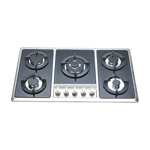 Built-in gas hob 860mm stainless steel 5 burners EMALL #EGH-S5035