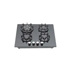 Built-in gas hob 600mm tempered glass 4 burners EMALL #EGH-G4003