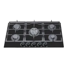 Built-in gas hob 900mm tempered glass 5 burners EMALL #EGH-G5091