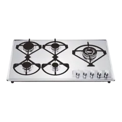 Built-in gas hob 900mm stainless steel 5 burners EMALL #EGH-S5102